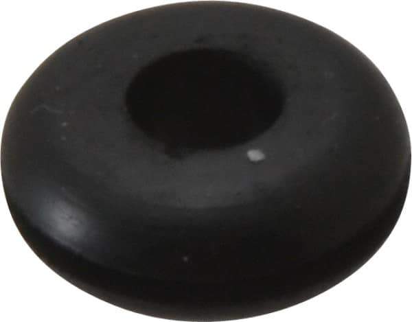Made in USA - 13/16" OD, 5/16" Thick Grommet - Buna-N Rubber, 9/16" Slot Diam x 1/16" Slot Width - Apex Tool & Supply