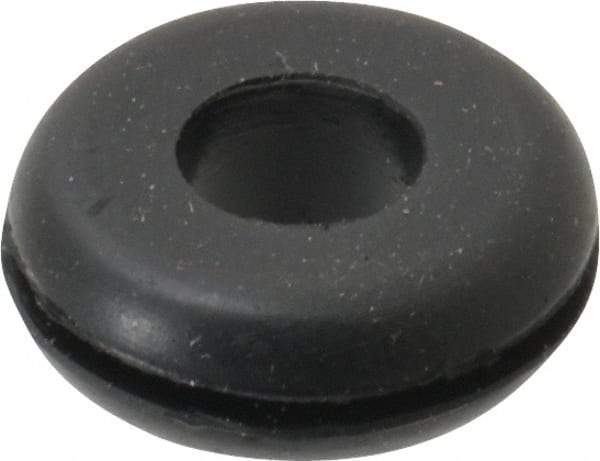 Made in USA - 7/8" OD, 5/16" Thick Grommet - Buna-N Rubber, 5/8" Slot Diam x 1/16" Slot Width - Apex Tool & Supply