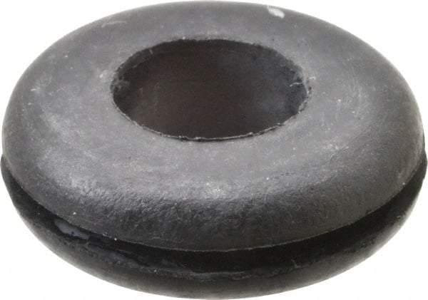 Made in USA - 15/16" OD, 5/16" Thick Grommet - Buna-N Rubber, 11/16" Slot Diam x 1/16" Slot Width - Apex Tool & Supply
