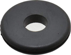 Made in USA - 1-1/2" OD, 1/4" Thick Grommet - Buna-N Rubber, 1-1/4" Slot Diam x 1/16" Slot Width - Apex Tool & Supply
