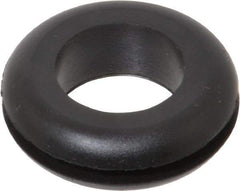 Made in USA - 1-3/8" OD, 7/16" Thick Grommet - Buna-N Rubber, 1-1/16" Slot Diam x 1/8" Slot Width - Apex Tool & Supply