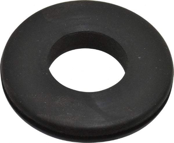 Made in USA - 1-5/8" OD, 1/4" Thick Grommet - Buna-N Rubber, 1-1/4" Slot Diam x 1/16" Slot Width - Apex Tool & Supply