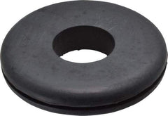 Made in USA - 2" OD, 3/8" Thick Grommet - Buna-N Rubber, 1-5/8" Slot Diam x 1/16" Slot Width - Apex Tool & Supply