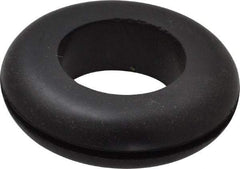 Made in USA - 1-5/8" OD, 7/16" Thick Grommet - Buna-N Rubber, 1-1/4" Slot Diam x 1/16" Slot Width - Apex Tool & Supply