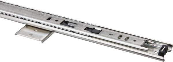 Knape & Vogt - 20" Slide Length, Chrome Variable-Height Pencil Drawer Slide - 3/4" Wide - Apex Tool & Supply