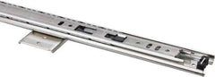 Knape & Vogt - 20" Slide Length, Chrome Variable-Height Pencil Drawer Slide - 3/4" Wide - Apex Tool & Supply