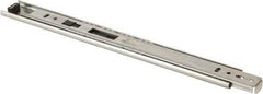 Knape & Vogt - 12" Slide Length, 9" Travel Length, Chrome Drawer Slide - Chrome Finish - Apex Tool & Supply