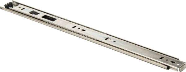 Knape & Vogt - 18" Slide Length, 13.5" Travel Length, Chrome Drawer Slide - Chrome Finish - Apex Tool & Supply
