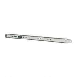 Knape & Vogt - 22" Slide Length, 16.5" Travel Length, Chrome Drawer Slide - Chrome Finish - Apex Tool & Supply