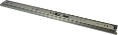 Knape & Vogt - 20" Slide Length, Chrome Box or Vertical File Drawer Slide - 18" Wide, Chrome Finish - Apex Tool & Supply