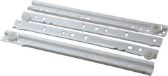 Knape & Vogt - 300mm Slide Length, 225mm Travel Length, Steel Epoxy-Coated Drawer Slide - White Epoxy Finish - Apex Tool & Supply