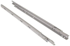 Knape & Vogt - 600mm Slide Length, 450mm Travel Length, Steel Epoxy-Coated Drawer Slide - White Epoxy Finish - Apex Tool & Supply