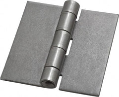 Stanley - 3" Long x 3" Wide, Extra Heavy Full Surface Hinge - Steel, Plain Finish - Apex Tool & Supply