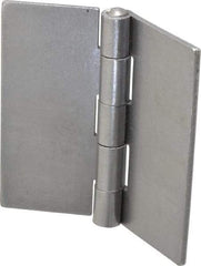 Stanley - 4-1/2" Long x 4-1/2" Wide, Extra Heavy Full Surface Hinge - Steel, Plain Finish - Apex Tool & Supply