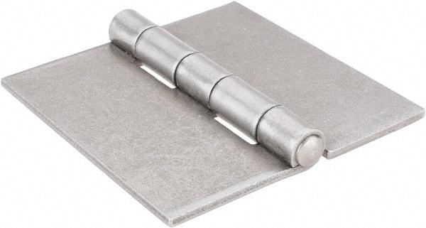 Stanley - 4" Long x 4" Wide, Extra Heavy Full Surface Hinge - Steel, Plain Finish - Apex Tool & Supply