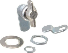 Made in USA - 5/16" Max Thickness, Thumb Turn Panel - Zinc Die Cast Coated - Apex Tool & Supply