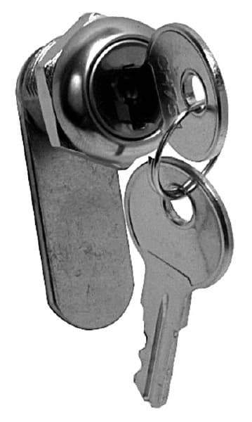 Made in USA - 15/16" Max Thickness, Standard Cam Lock - Polished Brass Finish - Apex Tool & Supply