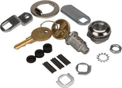 Made in USA - 5/32" Max Thickness, Standard Cam Lock - Stainless Steel Finish - Apex Tool & Supply