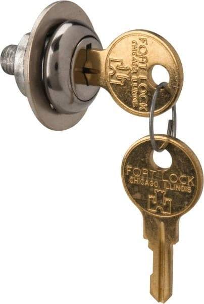 Made in USA - 5/32" Max Thickness, Standard Cam Lock - Stainless Steel Finish - Apex Tool & Supply