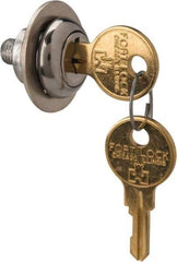 Made in USA - 5/32" Max Thickness, Standard Cam Lock - Stainless Steel Finish - Apex Tool & Supply