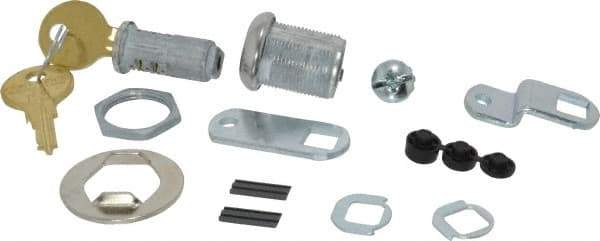 Made in USA - 21/32" Max Thickness, Standard Cam Lock - Stainless Steel Finish - Apex Tool & Supply