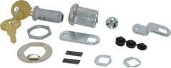 Made in USA - 21/32" Max Thickness, Standard Cam Lock - Stainless Steel Finish - Apex Tool & Supply