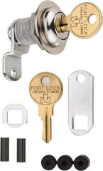 Made in USA - 21/32" Max Thickness, Standard Cam Lock - Stainless Steel Finish - Apex Tool & Supply