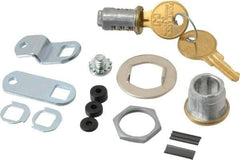 Made in USA - 5/16" Max Thickness, Standard Cam Lock - Polished Brass Finish - Apex Tool & Supply