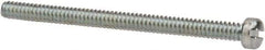Value Collection - #4-40 UNC, 1-1/2" Length Under Head Slotted Drive Machine Screw - Fillister Head, Grade J82 Steel, Zinc-Plated Finish, Without Washer - Apex Tool & Supply
