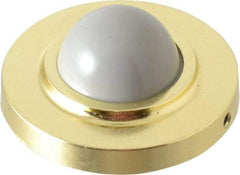Value Collection - 2-1/2" Projection Convex Wall Bumper - Wall Mount, Brass Finish - Apex Tool & Supply