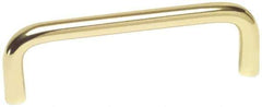 Value Collection - Pulls - Bright Brass Finish, Brass, 4" Center to Center - Apex Tool & Supply
