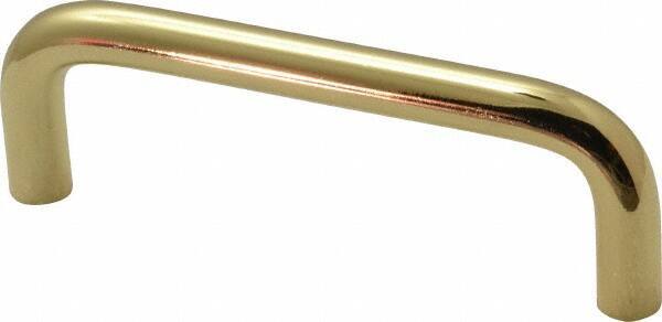 Value Collection - Pulls - Bright Brass Finish, Brass, 3" Center to Center - Apex Tool & Supply