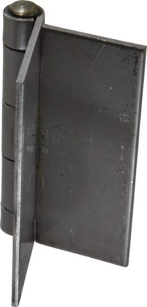 Made in USA - 4" Wide x 1/8" Thick, Blank Butt Hinge - Stainless Steel, Polished Finish - Apex Tool & Supply