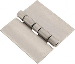 Made in USA - 2-1/2" Wide x 0.078" Thick, Blank Butt Hinge - Steel, Plain Finish - Apex Tool & Supply