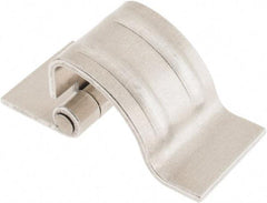 Made in USA - 1-1/4" Wide x 0.09" Thick, Concealed Hinge - Aluminum, Plain Finish - Apex Tool & Supply