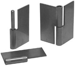 Made in USA - 1.87" Wide x 0.075" Thick, Slip Joint Hinge - Steel, Plain Finish - Apex Tool & Supply