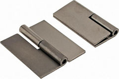 Made in USA - 1.68" Wide x 0.075" Thick, Slip Joint Hinge - Steel, Plain Finish - Apex Tool & Supply