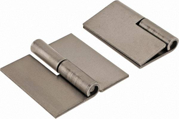 Made in USA - 2" Wide x 0.075" Thick, Slip Joint Hinge - Steel, Plain Finish - Apex Tool & Supply