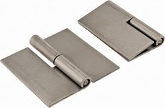 Made in USA - 3" Wide x 0.09" Thick, Slip Joint Hinge - Steel, Plain Finish - Apex Tool & Supply