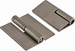 Made in USA - 1.68" Wide x 0.075" Thick, Slip Joint Hinge - Stainless Steel, Plain Finish - Apex Tool & Supply