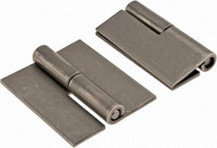 Made in USA - 1.68" Wide x 0.075" Thick, Slip Joint Hinge - Stainless Steel, Plain Finish - Apex Tool & Supply