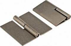 Made in USA - 2-1/2" Wide x 0.075" Thick, Slip Joint Hinge - Stainless Steel, Plain Finish - Apex Tool & Supply