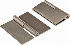 Made in USA - 2-1/2" Wide x 0.075" Thick, Slip Joint Hinge - Stainless Steel, Plain Finish - Apex Tool & Supply