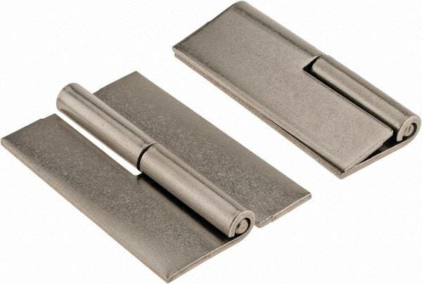 Made in USA - 2" Wide x 0.093" Thick, Slip Joint Hinge - Stainless Steel, Plain Finish - Apex Tool & Supply