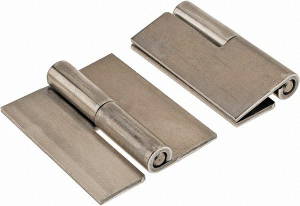 Made in USA - 1.68" Wide x 0.075" Thick, Slip Joint Hinge - Aluminum, Plain Finish - Apex Tool & Supply