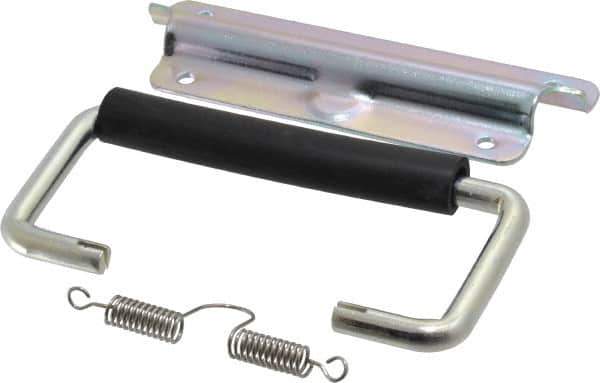 Value Collection - Full Plate Chest Handle with 90° Stop - 5-1/4" Wide x 3-1/4" High, Zinc Plated - Apex Tool & Supply