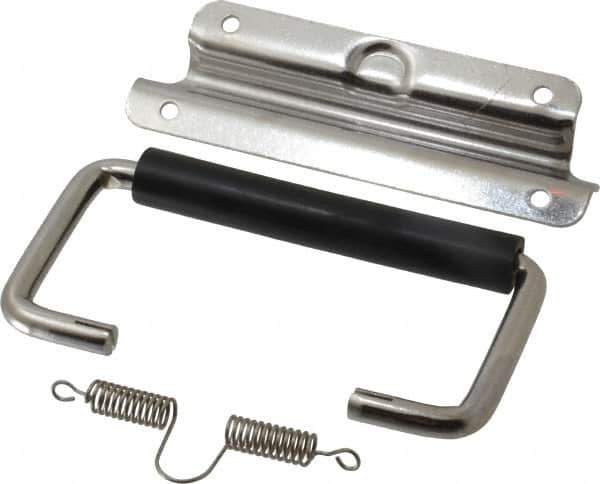 Value Collection - Full Plate Chest Handle with 90° Stop - 5-1/4" Wide x 3-1/4" High, Polished - Apex Tool & Supply