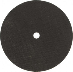 Norton - 6" 36 Grit Aluminum Oxide Cutoff Wheel - 1/16" Thick, 1/2" Arbor, 10,190 Max RPM, Use with Stationary Grinders - Apex Tool & Supply