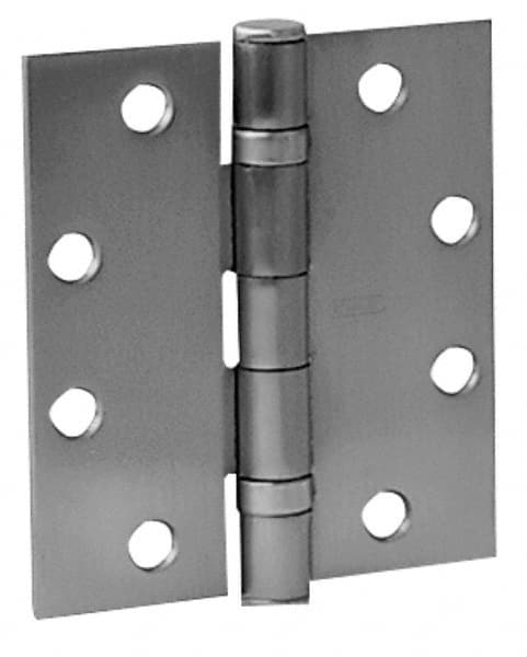Stanley - 4" Long x 4" Wide Brass Full Mortise Commercial Hinge - Apex Tool & Supply