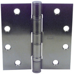 Stanley - 4-1/2" Long x 4-1/2" Wide Steel Full Surface Commercial Hinge - Apex Tool & Supply